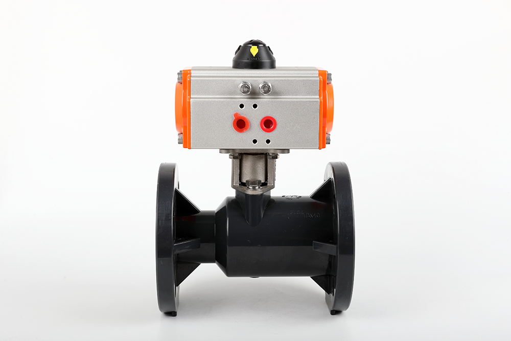 丹阳气动法兰一体球阀